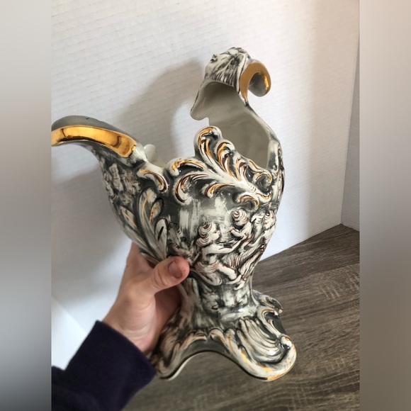 Vtg ELPA Alcobaca Cherub Vase - Picture 14 of 14